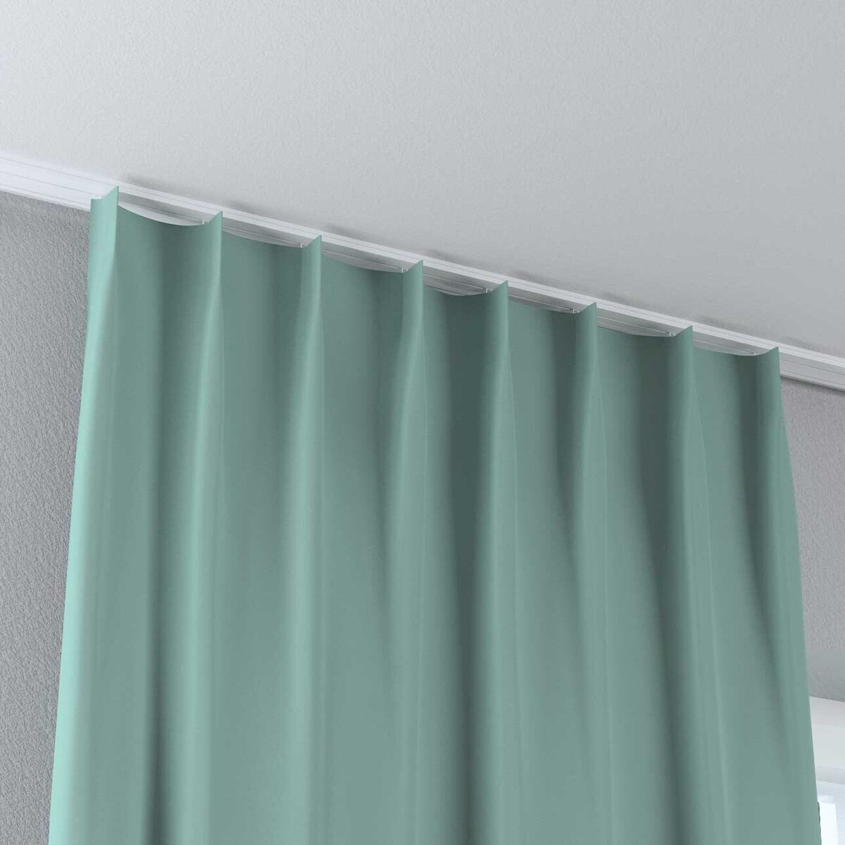 Zasłona na haczykach flex pojedynczych 130x260 miętowy