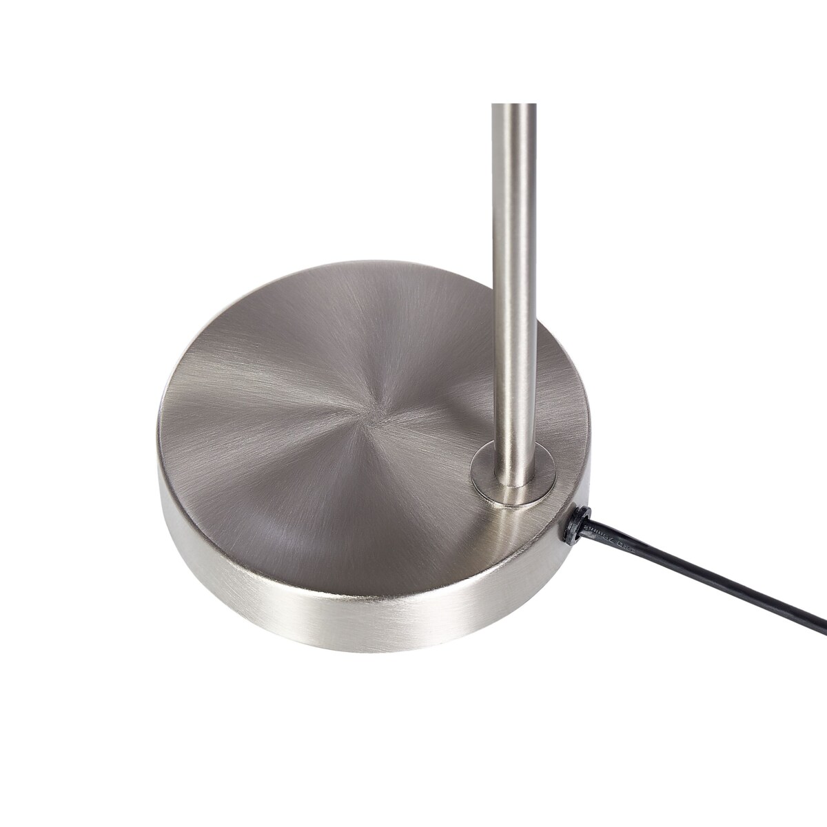 Lampa stołowa metalowa srebrna RAMIS