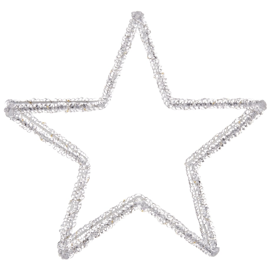 Dekoracja ogrodowa LED SIMO Gwiazda 31 cm Biały