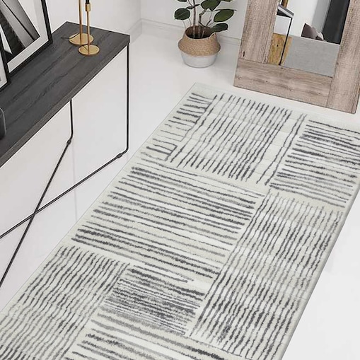 Dywan nowoczesny Mono 80x150 cm Abstrakcja kremowy