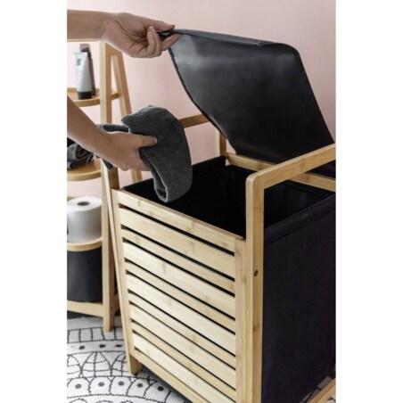 Bambusowy kosz na pranie, Ecori, WENKO