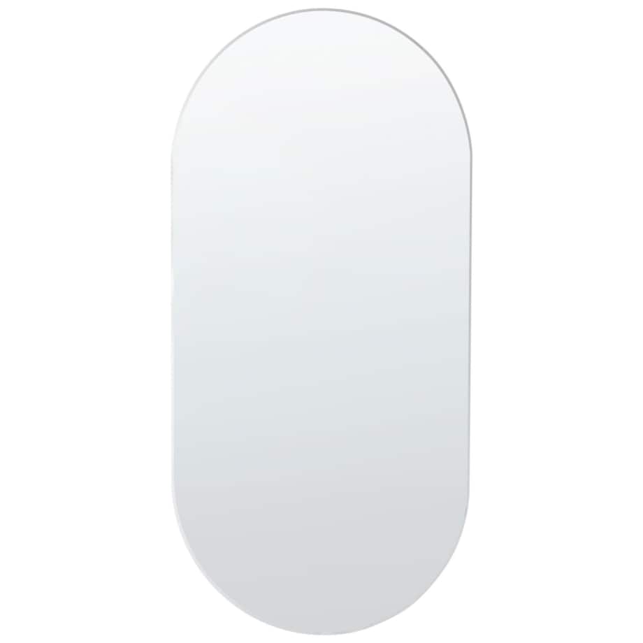 Owalne lustro ścienne 40 x 80 cm srebrne ALFORTVILLE