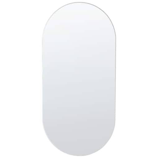 Owalne lustro ścienne 40 x 80 cm srebrne ALFORTVILLE