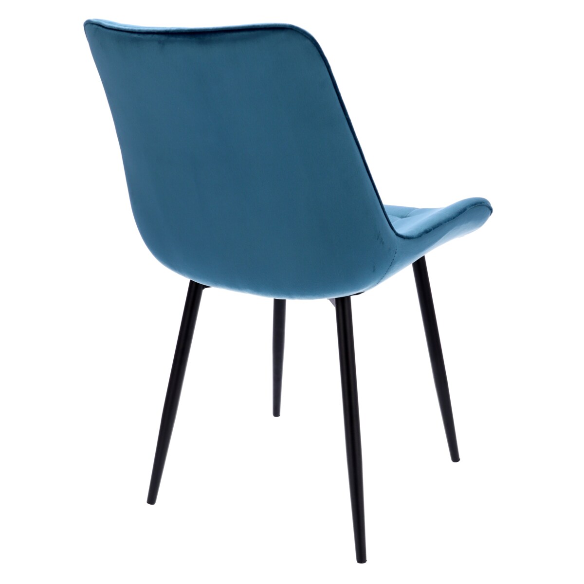 Krzesło tapicerowane welurowe MISTY niebieskie