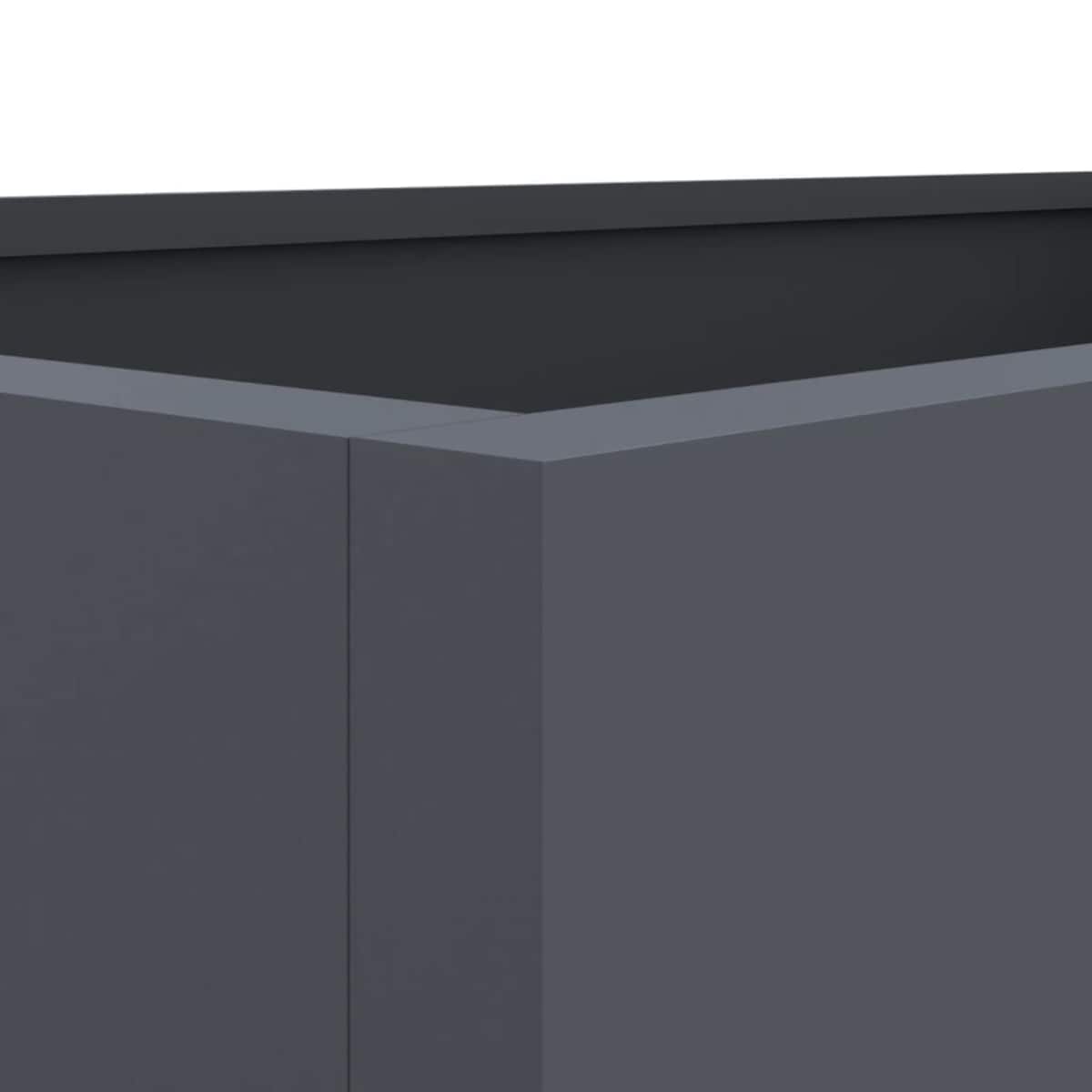 vidaXL Donica, antracytowa, 62x30x29 cm, stal