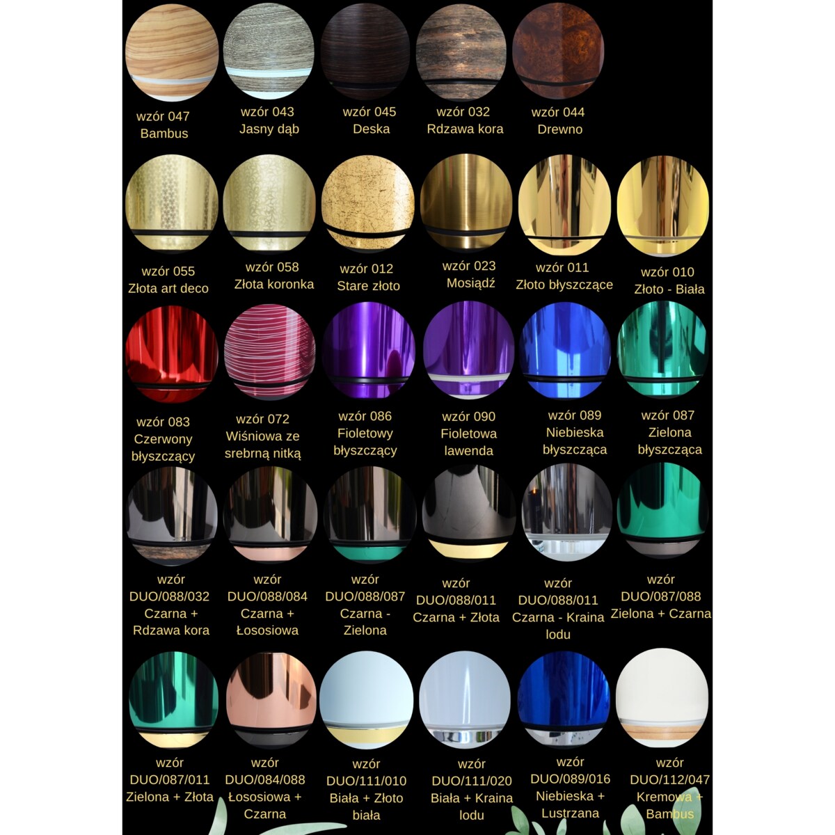 6 sztuk DEKOR KOLOROWY ZESTAW 12 cm doniczki z podstawką różne wzory nowoczesne eleganckie glamour wysoki połysk z drenażem