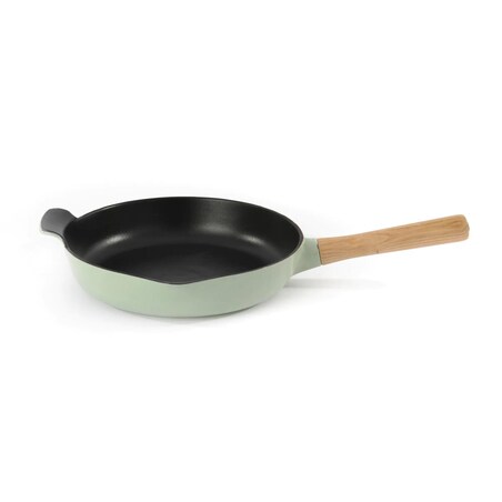 Patelnia żeliwna, zielona 26 cm