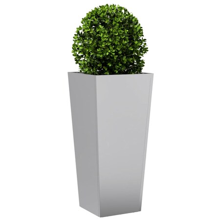 vidaXL Donica ogrodowa, 35x35x75 cm, stal galwanizowana
