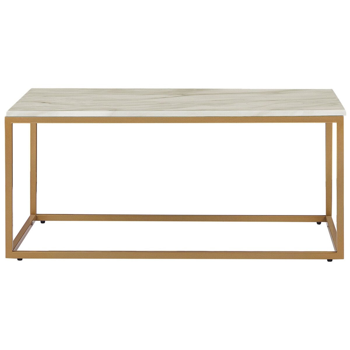 Stolik kawowy DELANO Marmur/ złoty