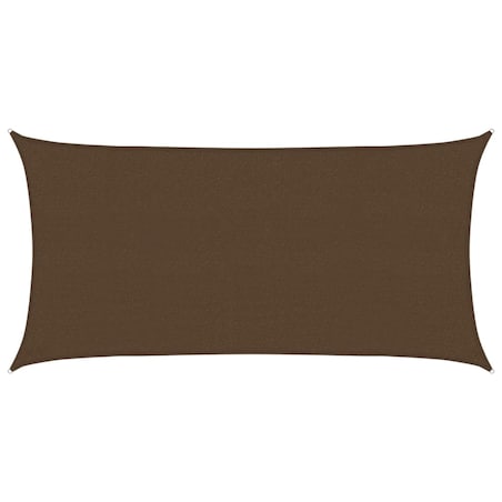 vidaXL Żagiel przeciwsłoneczny, 160 g/m², brązowy, 2x4 m, HDPE
