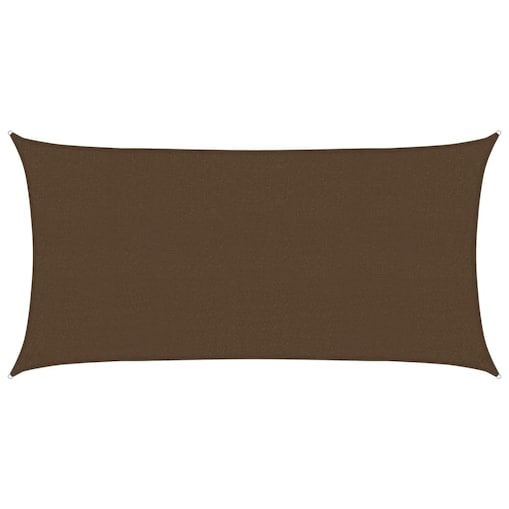 vidaXL Żagiel przeciwsłoneczny, 160 g/m², brązowy, 2x4 m, HDPE