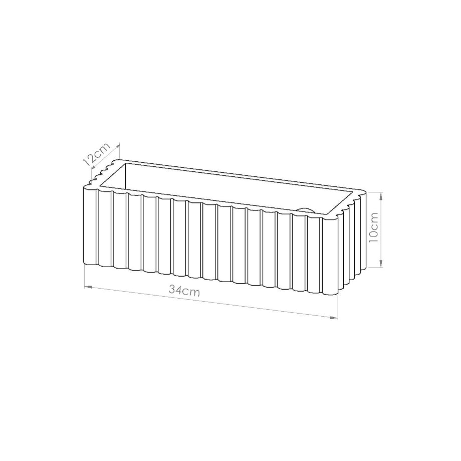 Kinkiet ceramiczny RIGATA biały