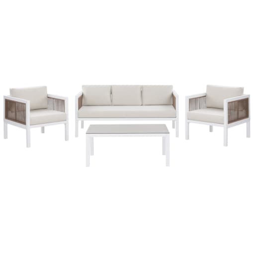 Zestaw ogrodowy 5-osobowy beżowy BORELLO