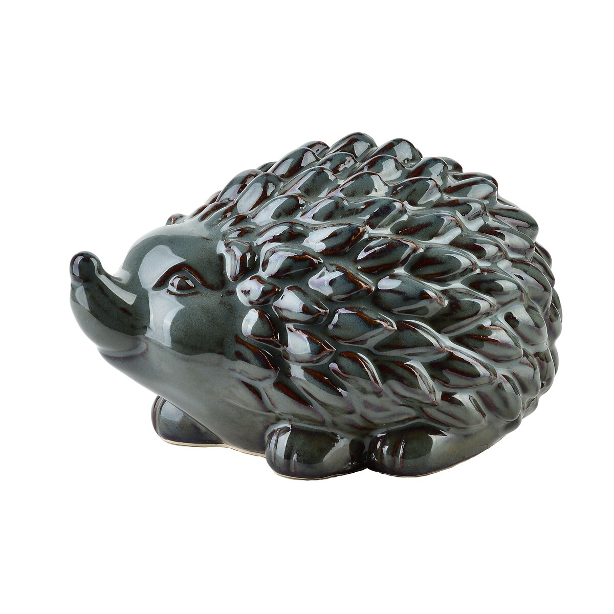 MAVE BLUE Figura jeż ceramiczny 15,5x11x9,5cm