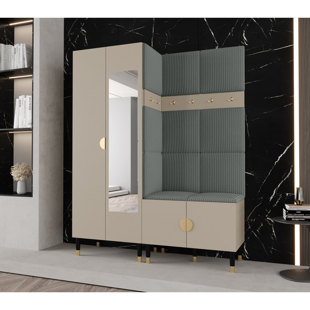 Garderoba do przedpokoju Abiks PALERMO 14 kaszmir+poso60