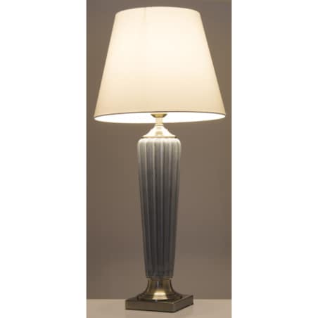 Lampa ceramiczna 86x38x38 cm beżowa DIGOMINA