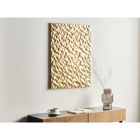 Dekoracja ścienna COIMBRA Metal Złoty 79 cm