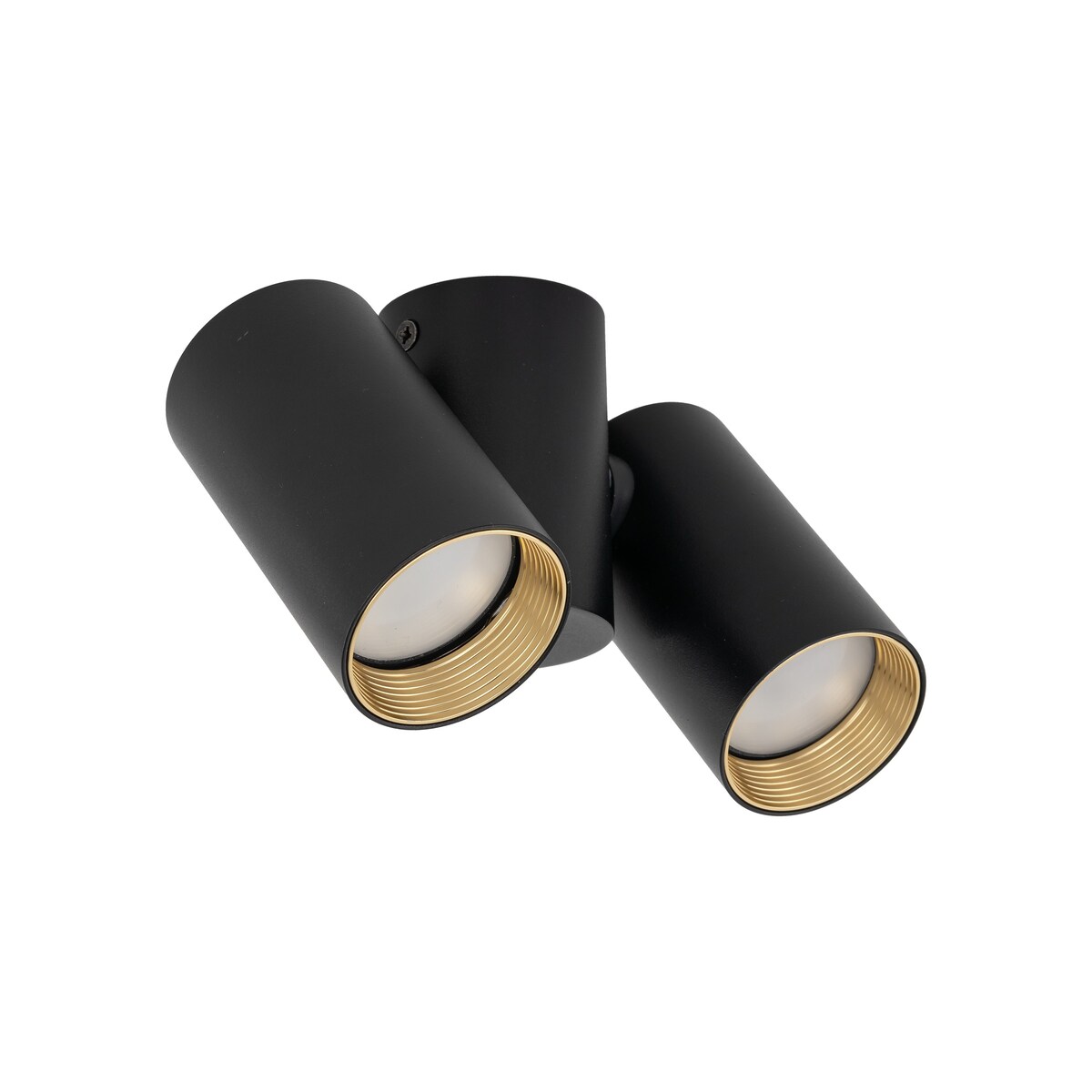 Lampa sufitowa spot TK Lighting AMIS Black 2xGU10 czarno-złota ruchome reflektory downlight