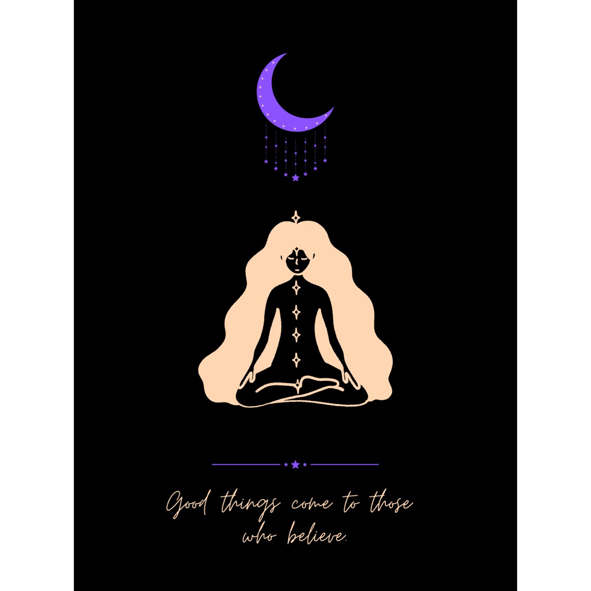 Plakat joga - MANIFESTATION