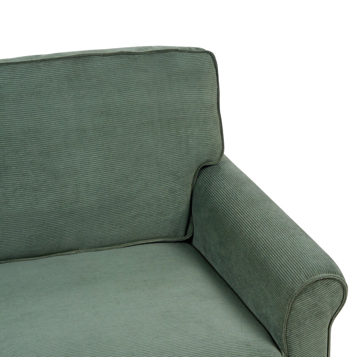 Sofa dla 2 osób RONNEBY Sztruks Ciemnozielony