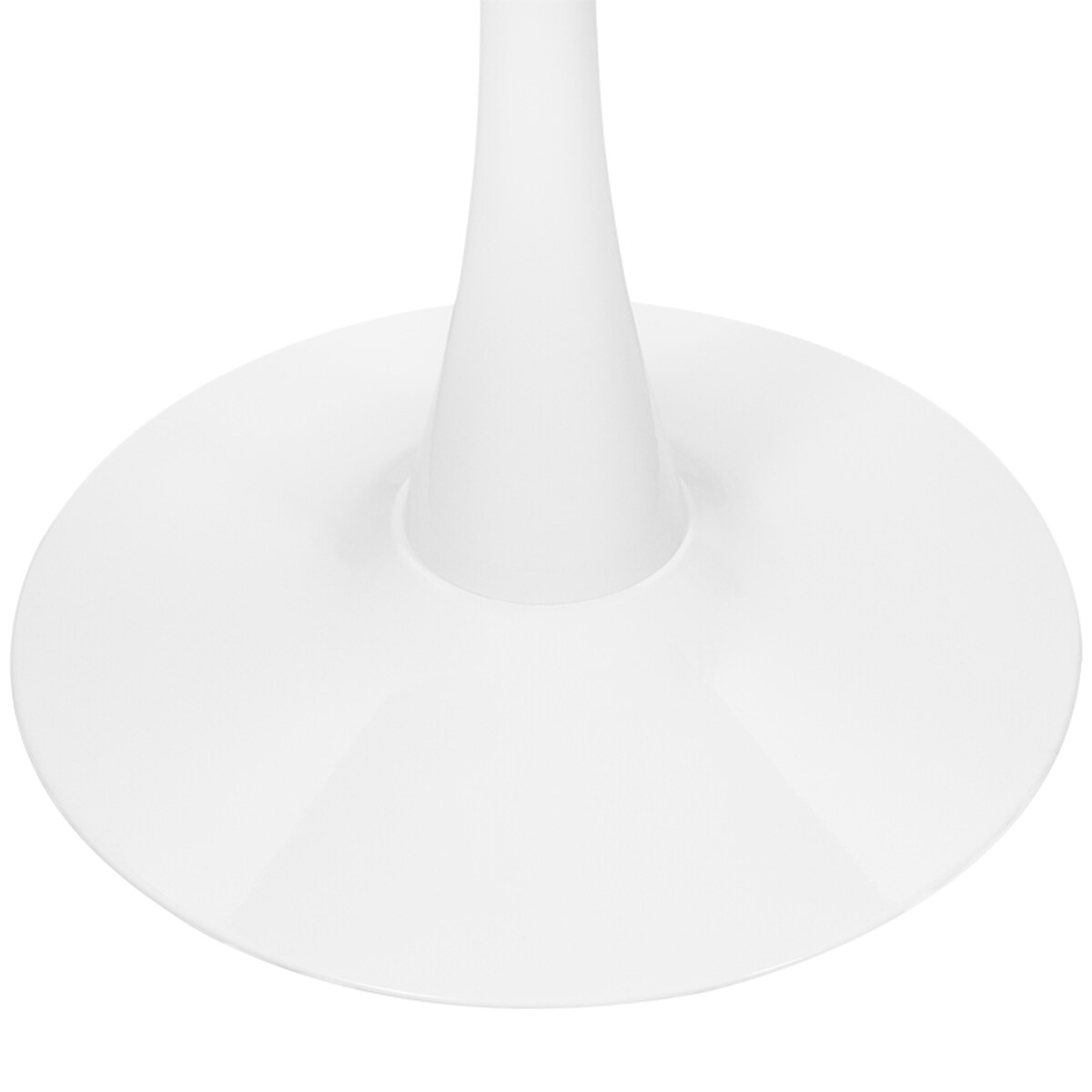 Stół okrągły do salonu jadalni 80 cm biały nowoczesny minimalistyczny