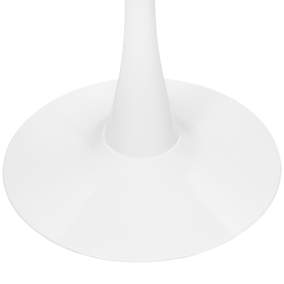Stół okrągły do salonu jadalni 80 cm biały nowoczesny minimalistyczny