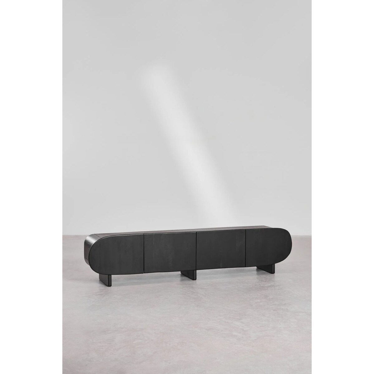 Szafka RTV z drewna mango Agathe 220 cm