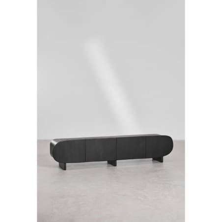 Szafka RTV z drewna mango Agathe 220 cm