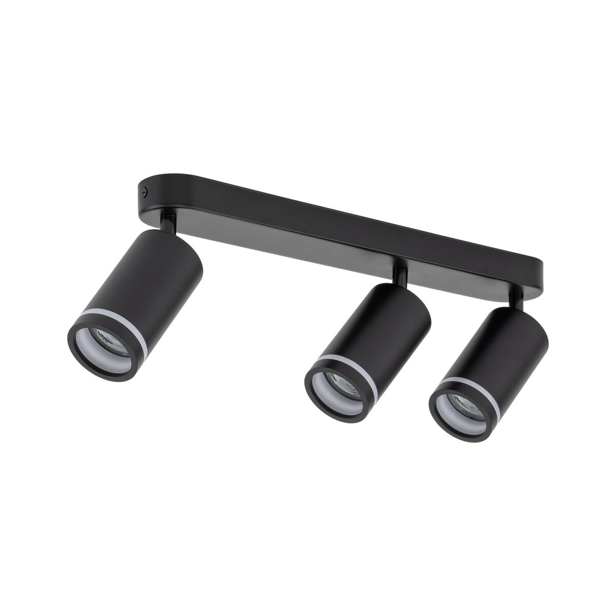 Lampa sufitowa reflektor JET BLACK 6914 TK Lighting czarna listwa 3xGU10 regulowane spoty LED do salonu kuchni