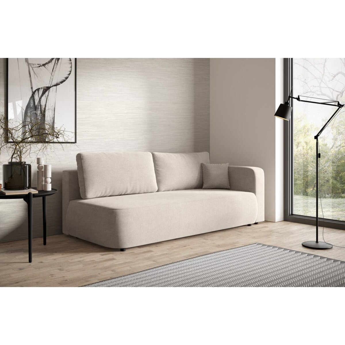 Kanapa OKOPE z bokiem z funkcją spania Kolor: Wind 11