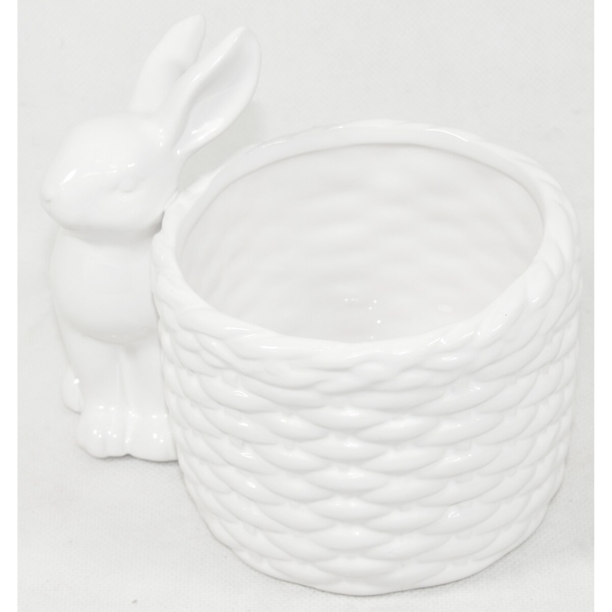 Osłonka na doniczkę - 12x16x11 cm Bunny i jego koszyk