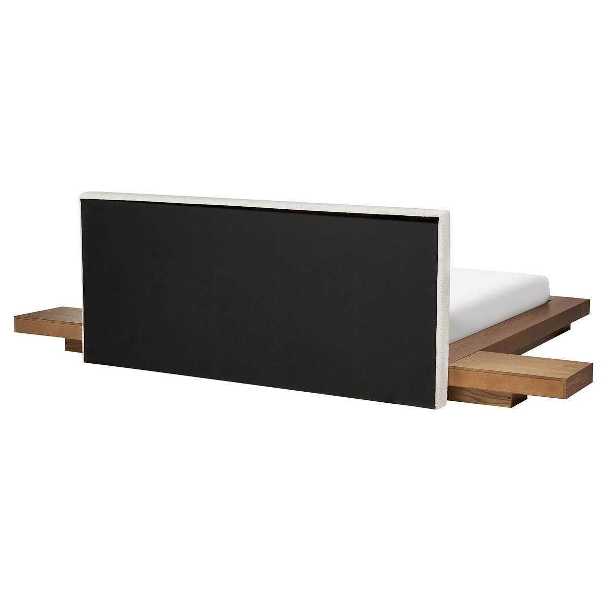 Łóżko LED Boucle ZEN 160 x 200 cm LED Jesion naturalny