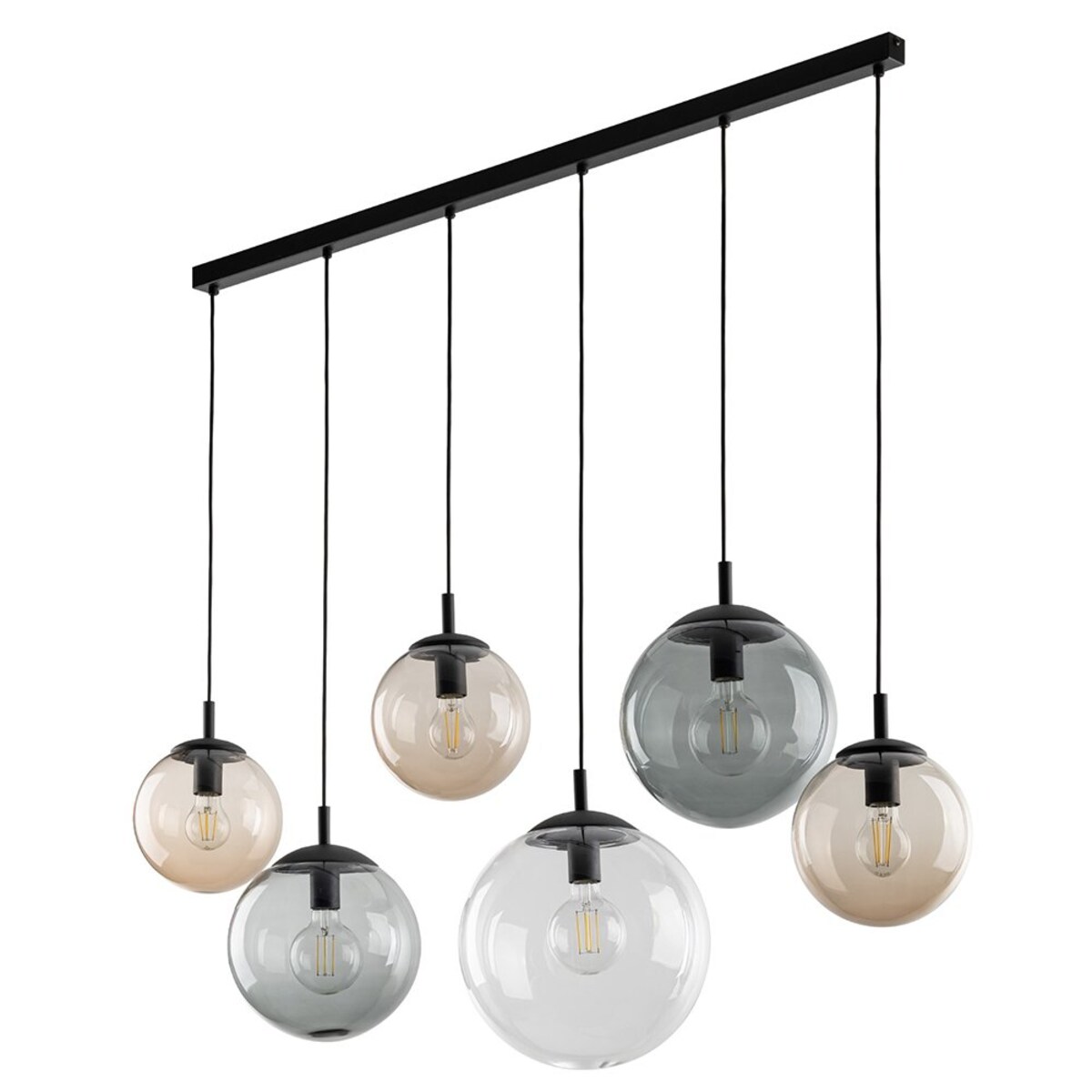 Lampa wisząca TK Lighting ESME MIX 4797 multikolor 6xE27 regulowana wysokość