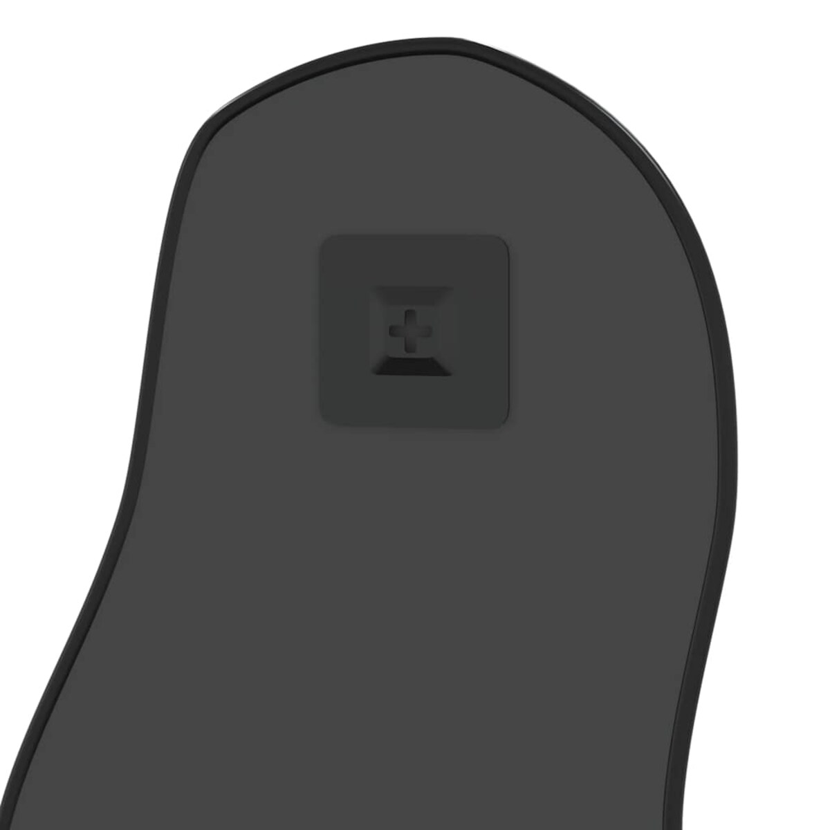 vidaXL Lustro ścienne, czarne, 60x25 cm