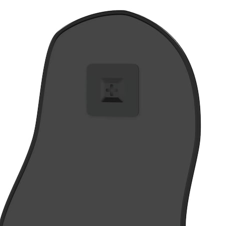 vidaXL Lustro ścienne, czarne, 60x25 cm