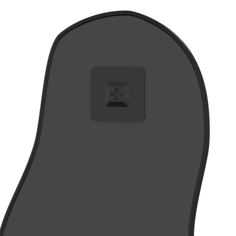 vidaXL Lustro ścienne, czarne, 60x25 cm