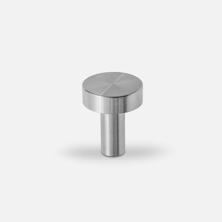 NENA S INOX uchwyt jednopunktowy stalowy szczotkowany nielakierowany