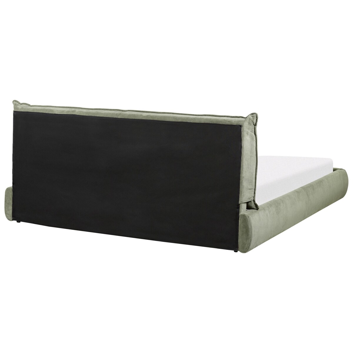 Łóżko wodne sztruksowe 180 x 200 cm zielone VINAY