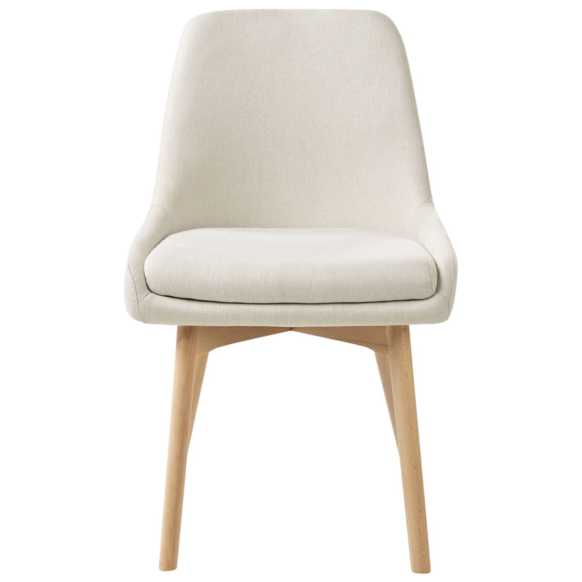 Zestaw 2 krzeseł do jadalni MELFORT II Jasnobeżowy