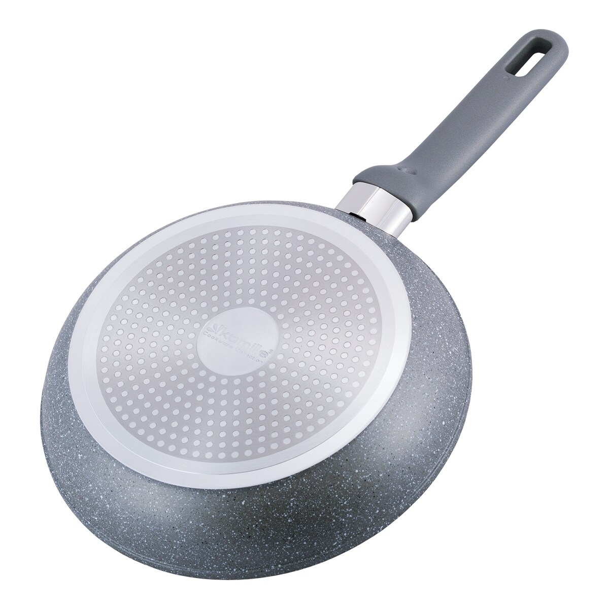 Patelnia granitowa 24cm z pokrywką indukcja KAMILLE