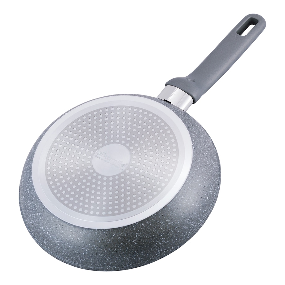 Patelnia granitowa 24cm z pokrywką indukcja KAMILLE