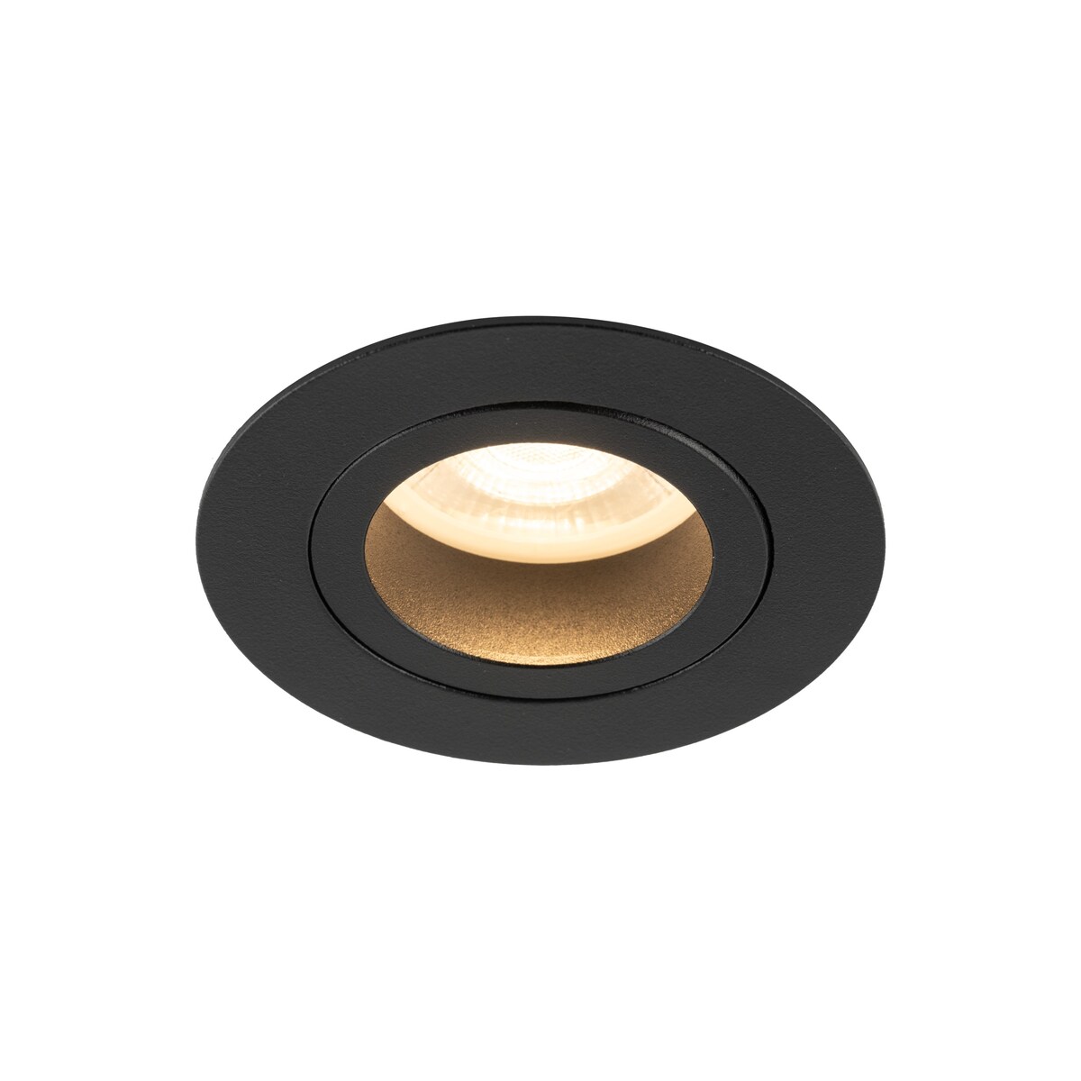 Oprawa wpuszczana łazienkowa TK Lighting AURA BLACK GU10 IP65 czarna ruchoma 230V 10571