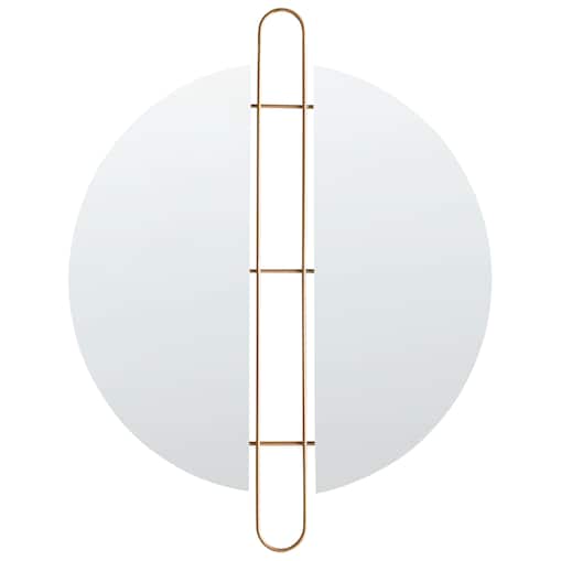 Lustro ścienne ATTIN 52 cm 65 cm Złoty