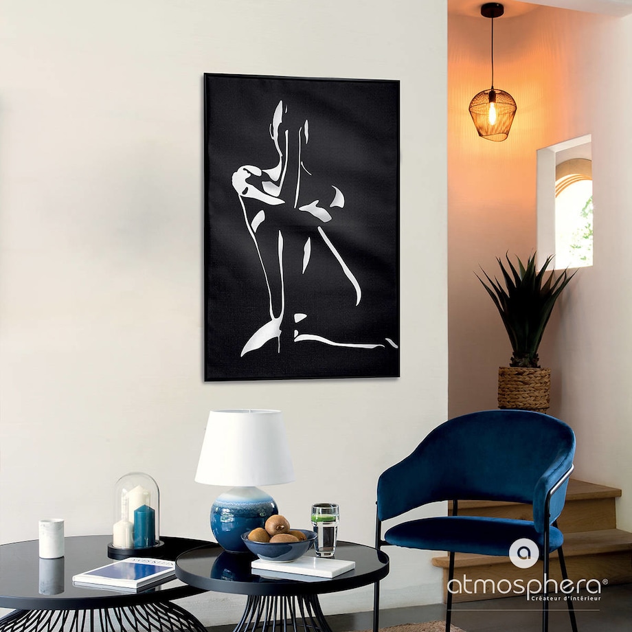 Plakat w ramie, kobieca sylwetka, 60 x 90 cm