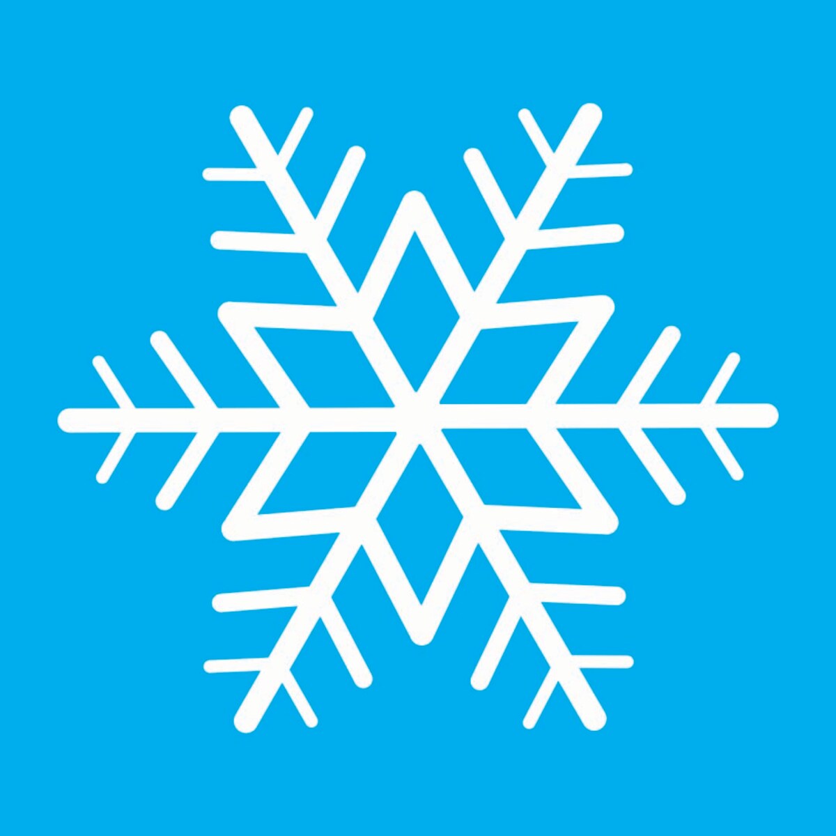 Poduszka świąteczna - Niebieska śnieżynka 45x45 cm