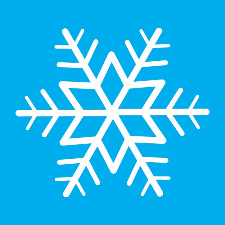 Poduszka świąteczna - Niebieska śnieżynka 45x45 cm