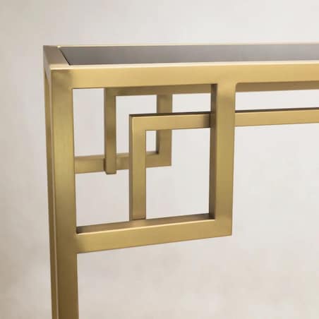 Kwadratowy stolik Astoria AS-C1620BR Cosmolight czarny złoty