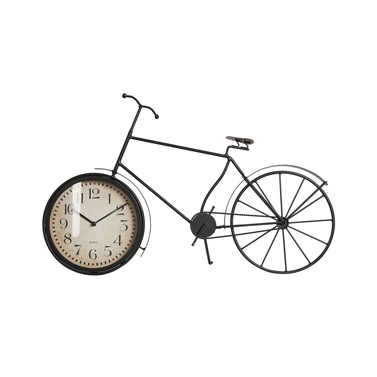 Zegar stojący w kształcie roweru czarny LILLO