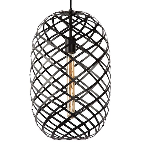 LAMPA wisząca WOLFRAM 21417/32/30 Lucide loftowa OPRAWA metalowy ZWIS druciany czarny