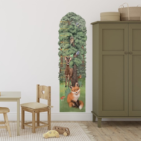 Naklejka na ścianę Miarka wzrostu Las